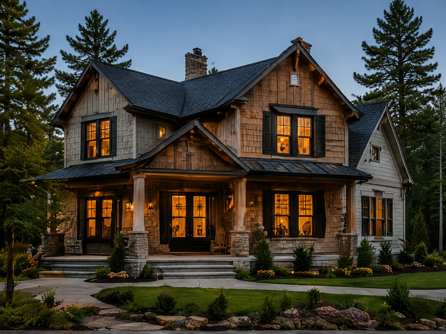 Exterior placeholder for a Craftsman-inspired Lakes Region home